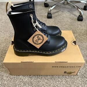 Dr. Martens Black 1460 Vegan Boots, Women’s size 5